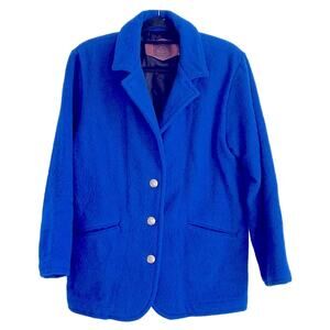 Vintage Woolrich wool mohair blend heavy weight 3 button blazer coat sz M